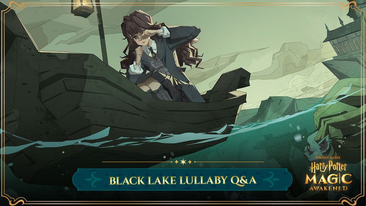 Black Lake Lullaby season is coming soon! Check out this informative chat with our narrative team about the brand new story, characters, and content that you can expect to see when the new season begins. magicawakened.com/en/news/black-… #HarryPotter #MagicAwakened