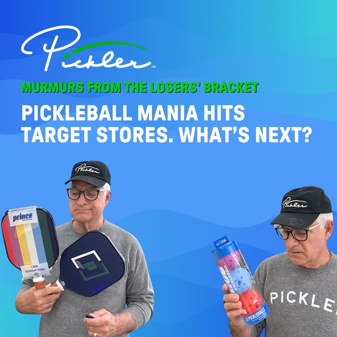 Giant displays of pickleball gear are popping up in Target stores. 🎯 Will others retailers join in on pickleball mania? Imagine Starbucks serving up dinkaccinos for a post-match pick-me-up...
thepickler.com/pickleball-blo… #pickleball #pickler