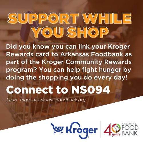 🛒❤️ Did you know you can make a big difference with your everyday grocery shopping? Link your @kroger Rewards card to the Arkansas Foodbank (NS094) and every time you shop, you're helping provide meals for families facing hunger! Learn more 📲: arkansasfoodbank.org/support/donate…