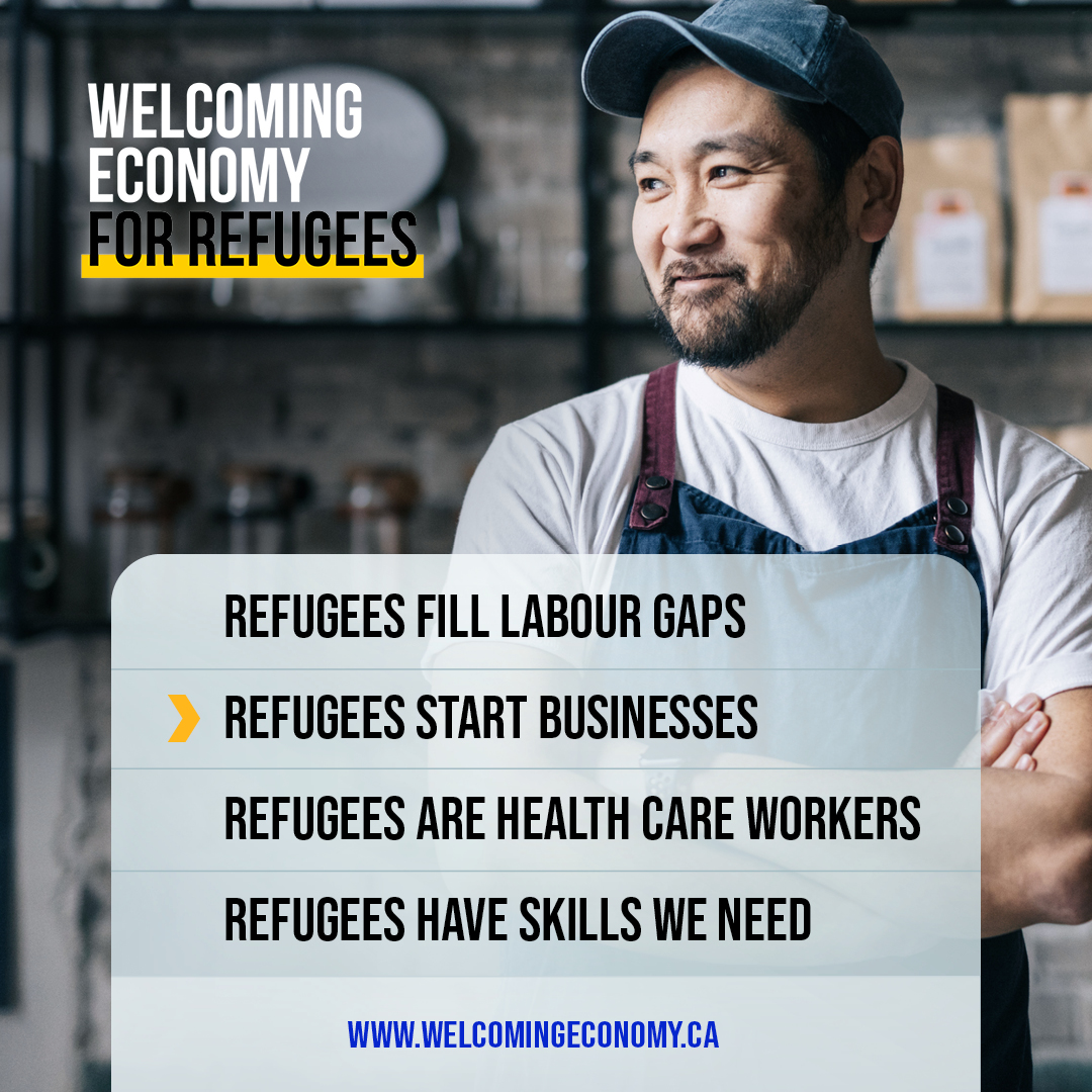 14.4% of refugees who've been in Canada between 10 and 30 years are self-employed or business owners who create jobs. Let's tap into their #entrepreneurial spirit to boost our local economies!
Visit #WelcomingEconomy: bit.ly/welcoming-econ…
#WithRefugees