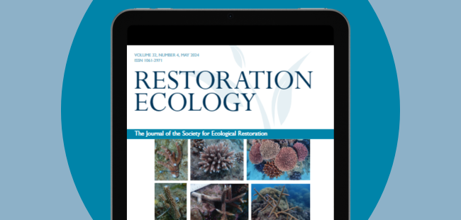 The May 2024 issue of Restoration Ecology (Volume 32, Issue 4) is now out! Get complimentary access to the journal as an SER member and check out what this latest issue has to offer: ow.ly/iwR850RRCEp SER members can get instant access here: ow.ly/ZEMr50RRCEo