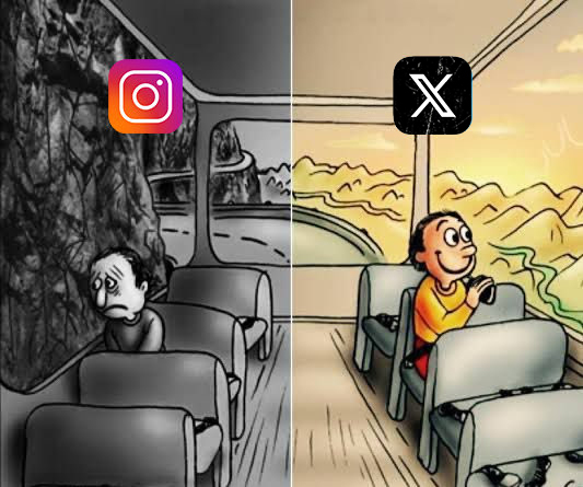 Instagram - sad generation with happy pictures 𝕏 - real people, real thoughts in real-time