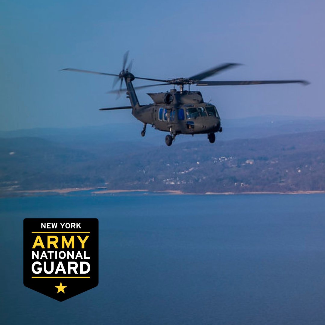 A New York Army National Guard UH-60 Blackhawk helicopter piloted by Soldiers assigned to the 42nd Combat Aviation Brigade, flies over the Hudson River.

How does your Friday stack up?

nationalguard.com/new-york
#Friday #Flight #GoGuard