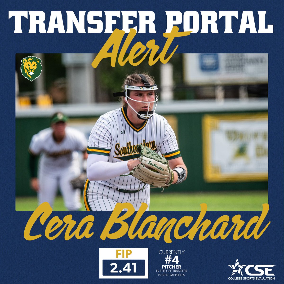 Cera Blanchard enters the CSE Transfer Portal Rankings as the #4 Pitcher 1.77 ERA | 111 K's | 1.034 WHIP x 2024 First Team All-SLC Check out more of Cera's stats and rankings⬇️ app.cseval.com/transfer-porta…