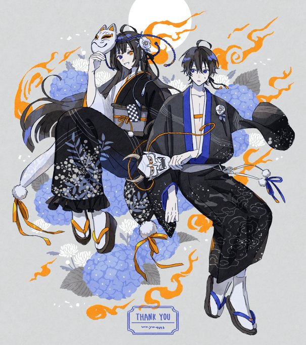 「blue eyes kimono」 illustration images(Latest)