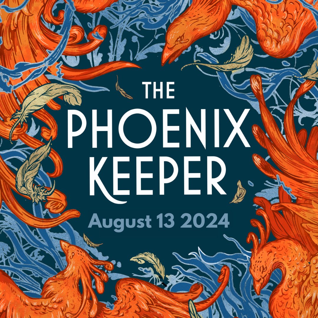 Do you like griffins? How about peacock griffins with fantastical tails and blue pom-pom heads? The third interior illustration for THE PHOENIX KEEPER features a resplendent peacock griffin, brought to life by @niallcgrant