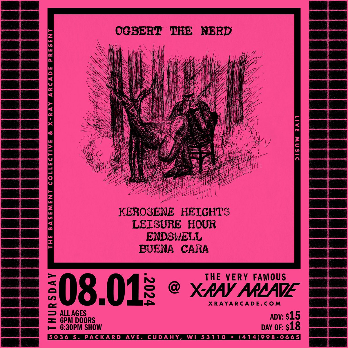 jj ๐ซก (@numberonejrio) on Twitter photo excited to have <a href="/ogbertthenerdnj/">OGBERT THE FUCKING NERD</a> and friends at xray on august 1st. tickets on sale now, can i get an RT or what?
๐๏ธ: etix.com/ticket/p/31969โฆ excited to have <a href="/ogbertthenerdnj/">OGBERT THE FUCKING NERD</a> and friends at xray on august 1st. tickets on sale now, can i get an RT or what?
๐๏ธ: etix.com/ticket/p/31969โฆ
