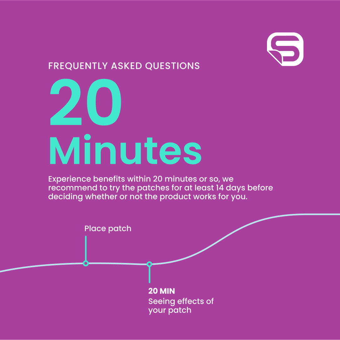 Experience benefits within 20 minutes.
.
.
.
#superpatch #faq #drugfree #naturalwellness #igdaily #healthandwellness