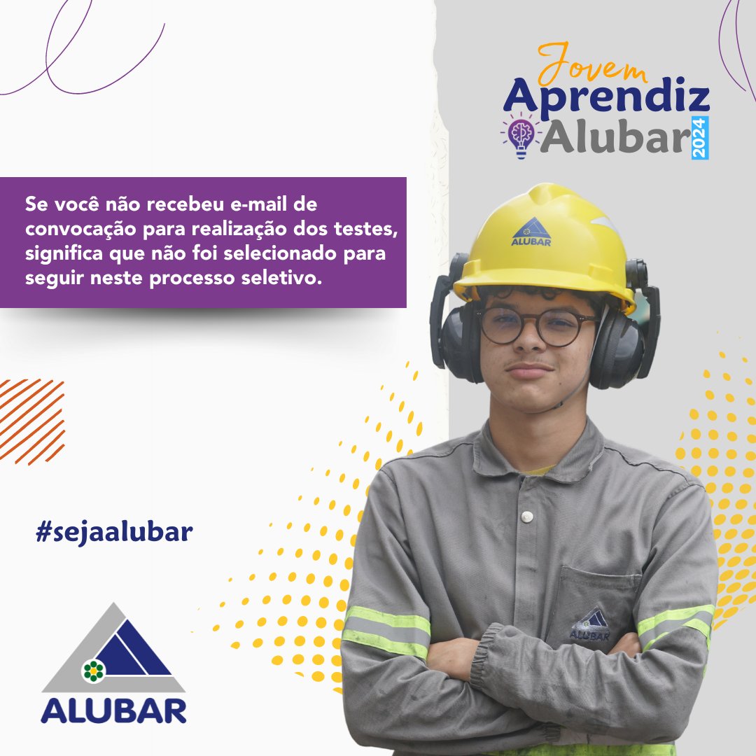 A segunda etapa do processo seletivo para o Programa Jovem Aprendiz Alubar 2024 está encerrada. Em breve, os participantes que realizaram a dinâmica receberão o resultado.

#GrupoAlubar #Alubar #SejaAlubar #AlubarMetaiseCabos #JovemAprendiz