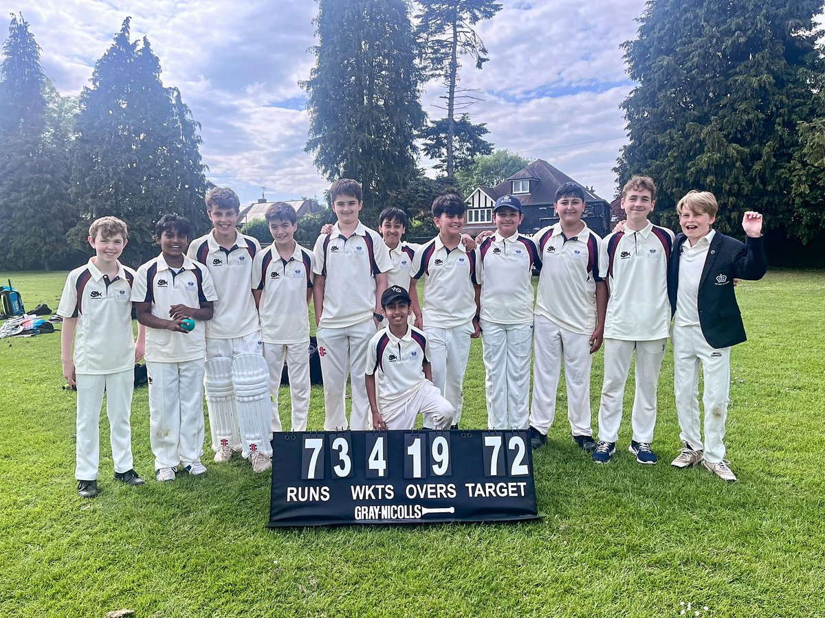 A win for the U12B v @AGSSportandPE this afternoon. Some excellent bowling on display and special mention to Charlie for his performance.
#cricket #TheRGSHWWay 
@schools_cricket