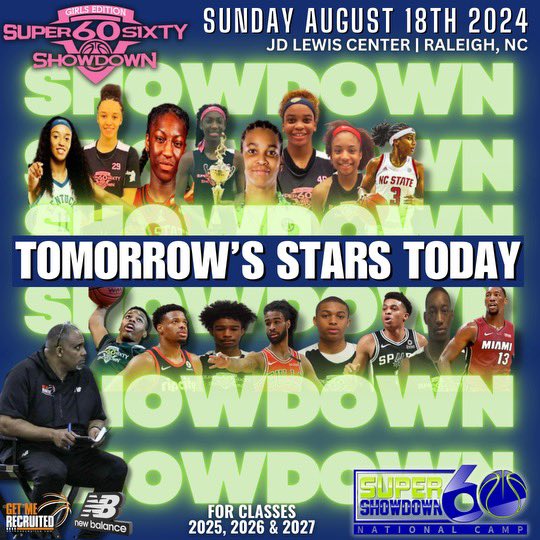 August 18th the boys and girls in the classes of 2025, 2026, & 2027 get to show what we can expect from them in the upcoming fall high school season!!! Some of the best prospects in the country have competed in the nationally recognized Super 60 Showdown!!! Register now during