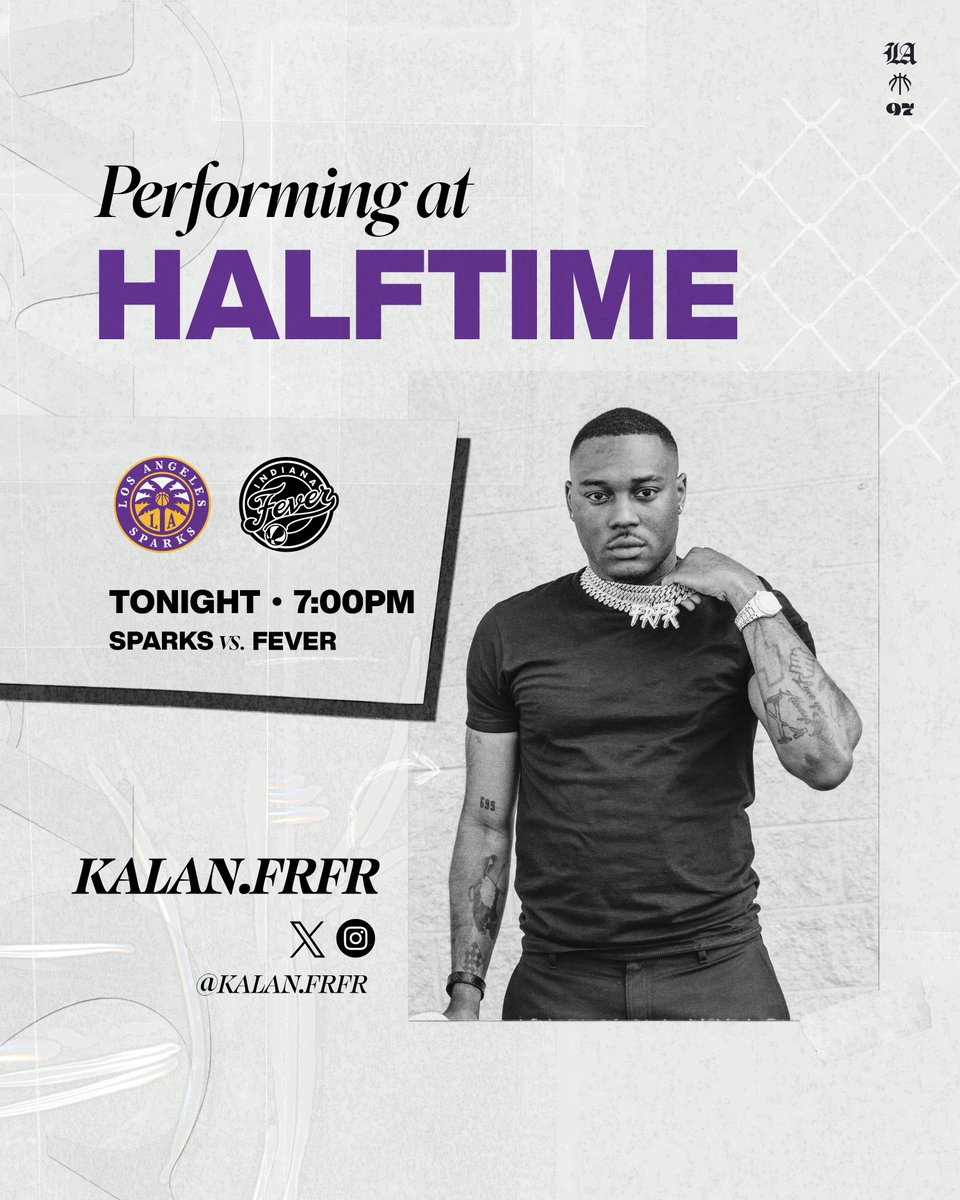 Make sure to get to @cryptocomarena early tonight. 🤩 We've got @Tinashe performing the National Anthem & @kalanfrfr is performing at halftime.