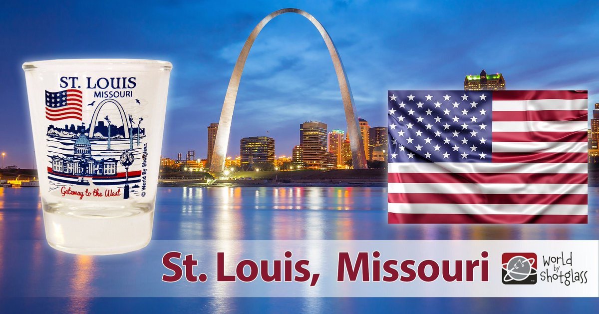 St Louis in Missouri is the second largest city in the state of Missouri behind Kansas City. Get your special Missouri products today: bit.ly/37I8lji #StLouis #WorldByShotglass #VisitMissouri