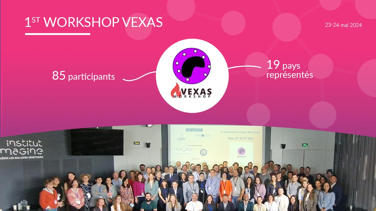1st Workshop #Vexas 🎬 Clap de fin pour cette exceptionnelle collaboration 🤝 Un grand merci à toutes et tous pour votre participation et la qualité des échanges, vous avez fait de ce premier événement international dédié au VEXAS, une véritable réussite ! 👏 #maladiesrares ⤵️