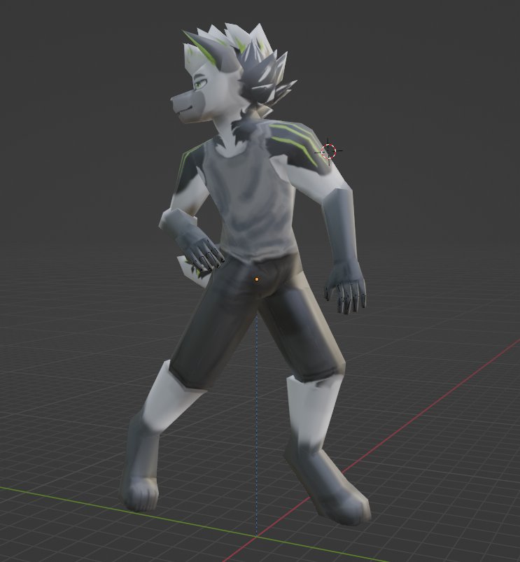 Rigged 3D model I made for my bf, originally to add it as a player model on Gmod but I couldn't x'D