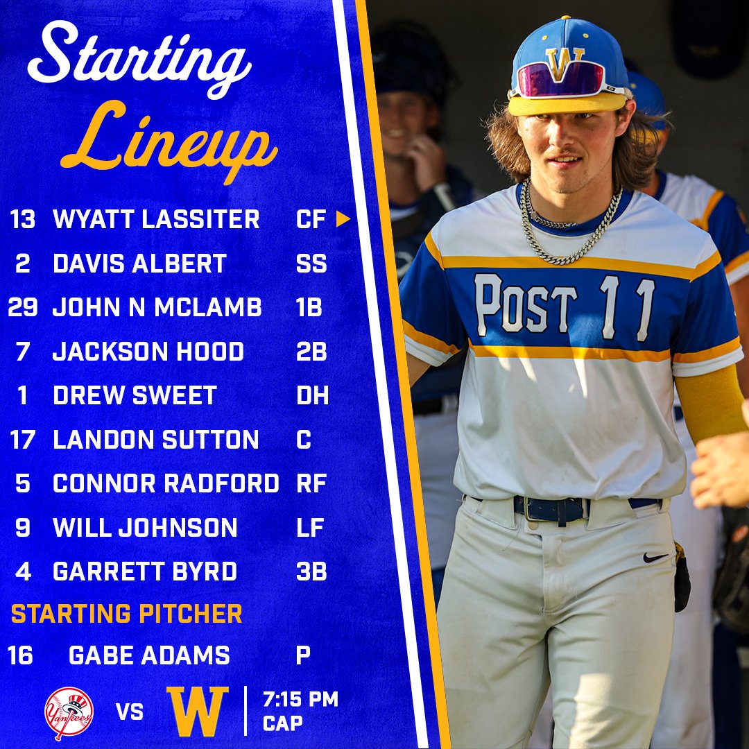 WaynePost11's tweet photo. Tonight's Starting Lineup! https://t.co/evaghT6oZI