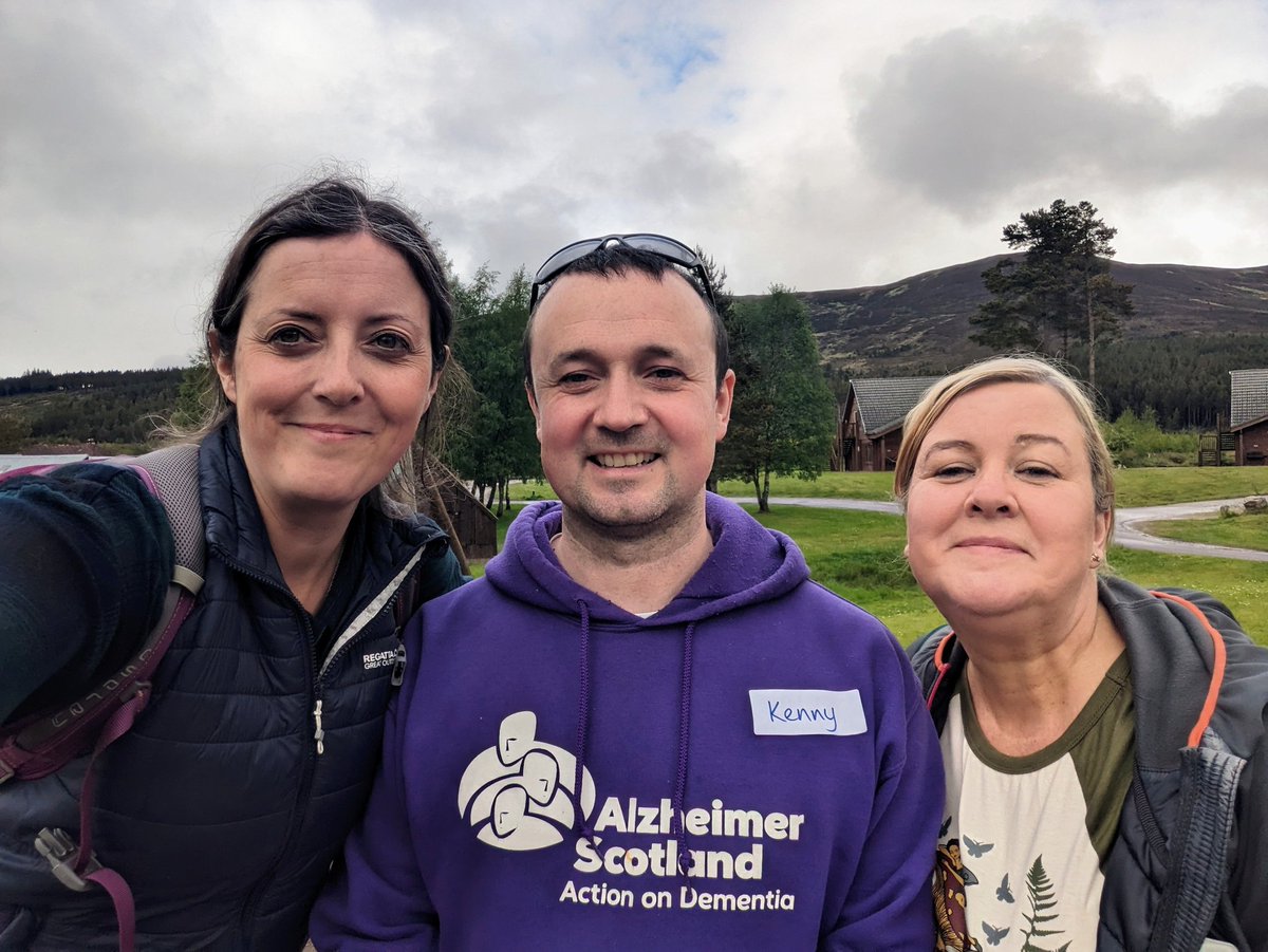 A nature packed day with fellow Queen's Nurse @YSManson1 ! We travelled up to the @alzscot Outdoor Resource Centre in the Cairngorms to hear of their work ensuring that people living with dementia remain connected to nature. We got in our own nature fix too! @QNI_Scotland