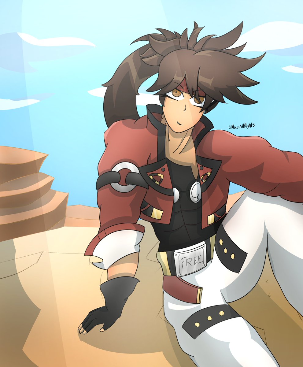 Drew Ragna the blo-I mean sol badguy, Because I am in the guilty gear mood, Finally, Got over my fears of drawing a guilty gear character, They really do love belts, but yeah enjoy sol badguy #guiltygearart #guiltygear