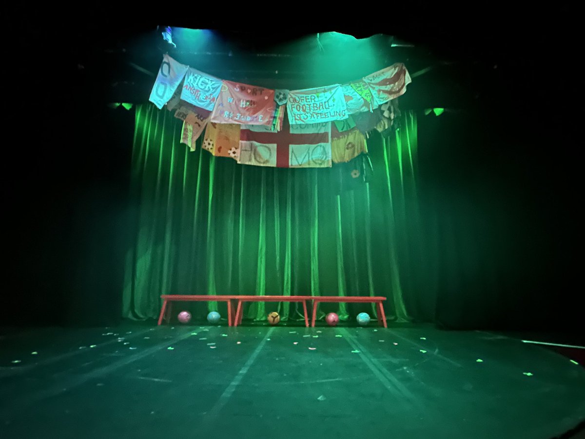 Doesn’t seem that long ago that football seemed an empty space for me, one with no place for queer &amp; trans players. “Pitch” fills that space with queer joy, the pain &amp; pleasure of our game 🏳️‍🌈 🏳️‍⚧️ 🤗 ⚽️