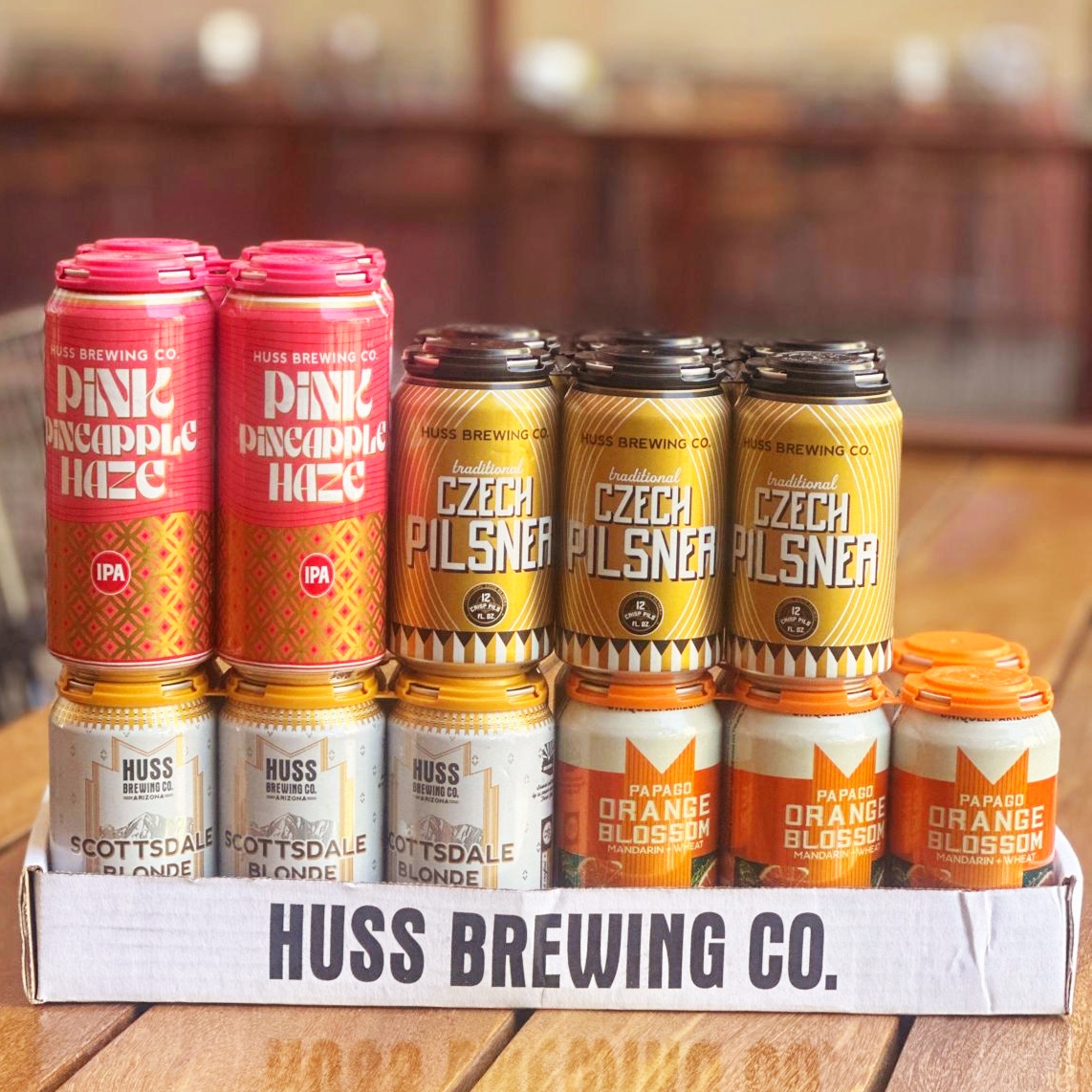 PapagoBrewing's tweet photo. 🍻☀️ Kick off #MemorialDayWeekend with a Huss Beers of Summer mixed-pack! 6pk each of Scottsdale Blonde, Czech Pilsner &amp; Papago Orange Blossom + 4pk Pink Pineapple Haze for $28 at our taprooms. Cheers to summer!  5/24/24 - 5/27/24 https://t.co/LuzRsfjixf