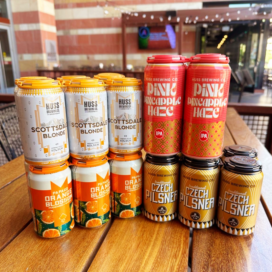 🍻☀️ Kick off #MemorialDayWeekend with our Huss Beers of Summer mixed-pack! 6pk each of Scottsdale Blonde, Czech Pilsner &amp; Papago Orange Blossom + 4pk Pink Pineapple Haze for $28 at our taprooms. Cheers to summer! 5/24/24 - 5/27/24