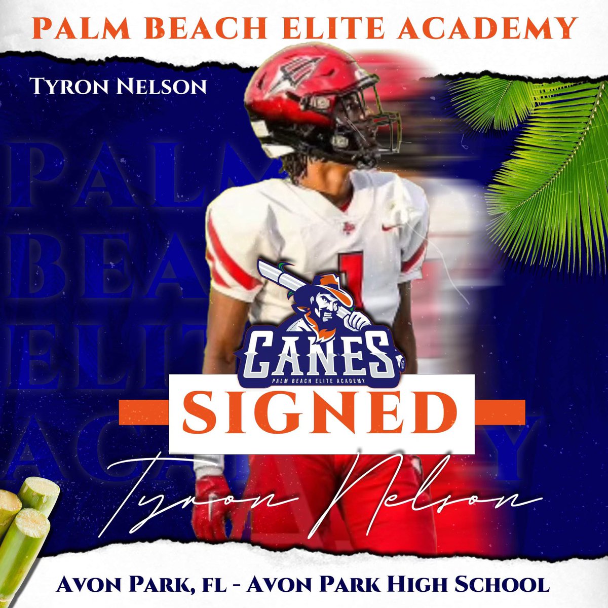 Blessed to announce that I have signed with <a href="/PalmBElite/">Palm Beach Elite Academy</a> 🌴
#Gocanes
@coachjsmithpbe <a href="/AP_LAlbritton/">Lee Albritton</a> <a href="/iii_apcoachj1/">Mort Jackson III</a>