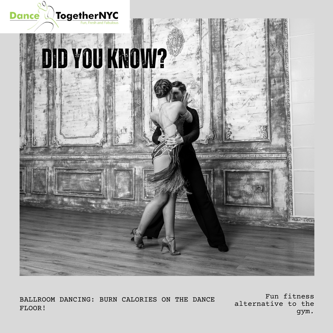 Dance2getherNYC's tweet image. Did you know ballroom dancing burns up to 400 calories an hour?  That's like ditching the gym and hitting the dance floor instead! So why not trade your treadmill for some Tango or your elliptical for a Waltz? Get fit while having a blast! 🎶✨ 
.
.
.
#BallroomDancing 
#FunFac...