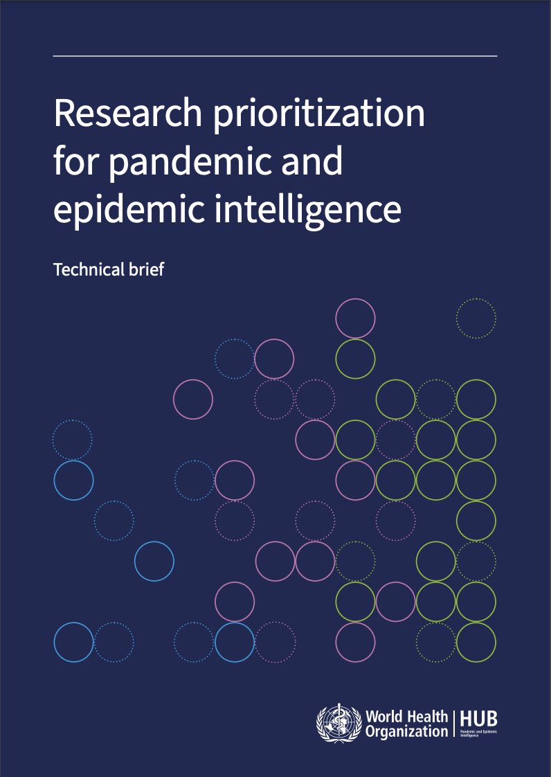 High quality research is key to #CollaborativeSurveillance & informed decision-making   Excited to share that #WHOPandemicHub published the results of the Research Prioritization for Pandemic & Epidemic Intelligence – a collaboration w/global experts   👉🏿 t.ly/58dGK