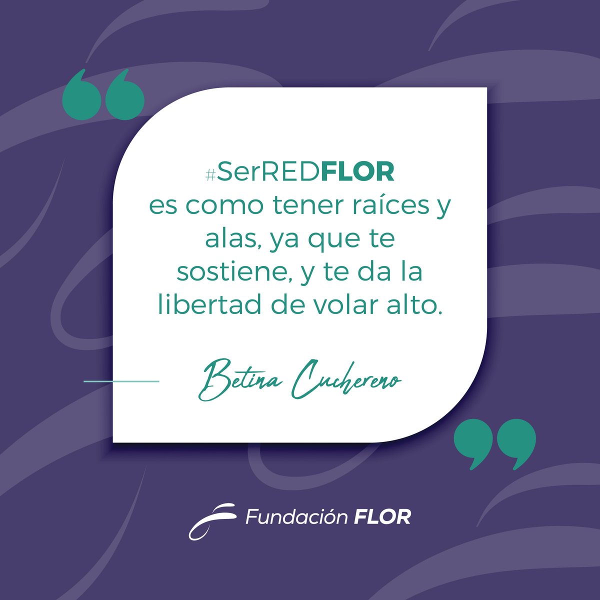 #SerREDFLOR es como tener raíces y alas, ya que te sostiene, y te da la libertad de volar alto.

¡Muchas gracias, Betina Cuchereno!😊

#FundaciónFLOR #Diversidad #OrganizacionesResponsables #EmpresasSociales #RSE #ImpactoSocial #Inclusión #ODS