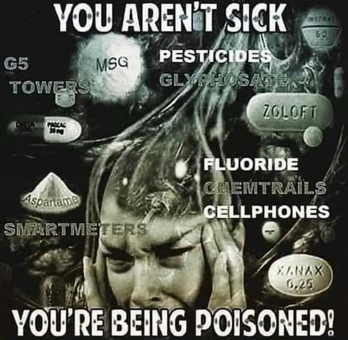 You aren't sick. DeepState is poisoning the food, water and air. #HIAW