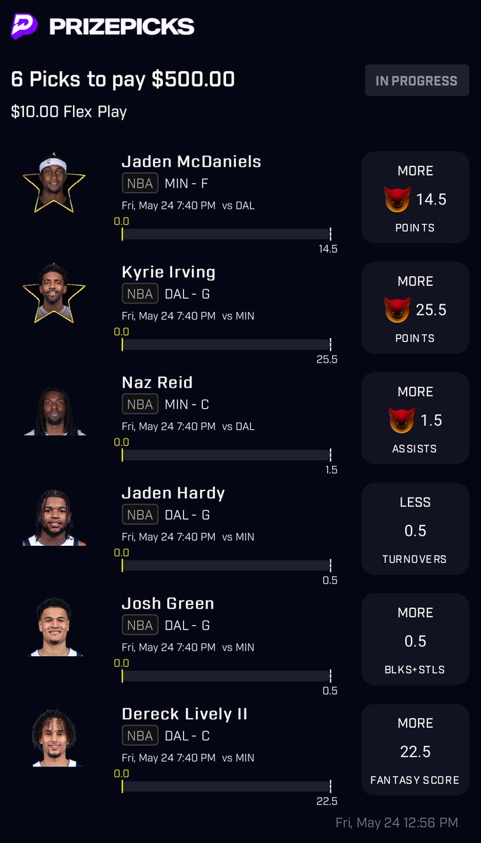 Copy my PrizePicks lineup using this link: 
prizepicks.onelink.me/gCQS/shareEntr…