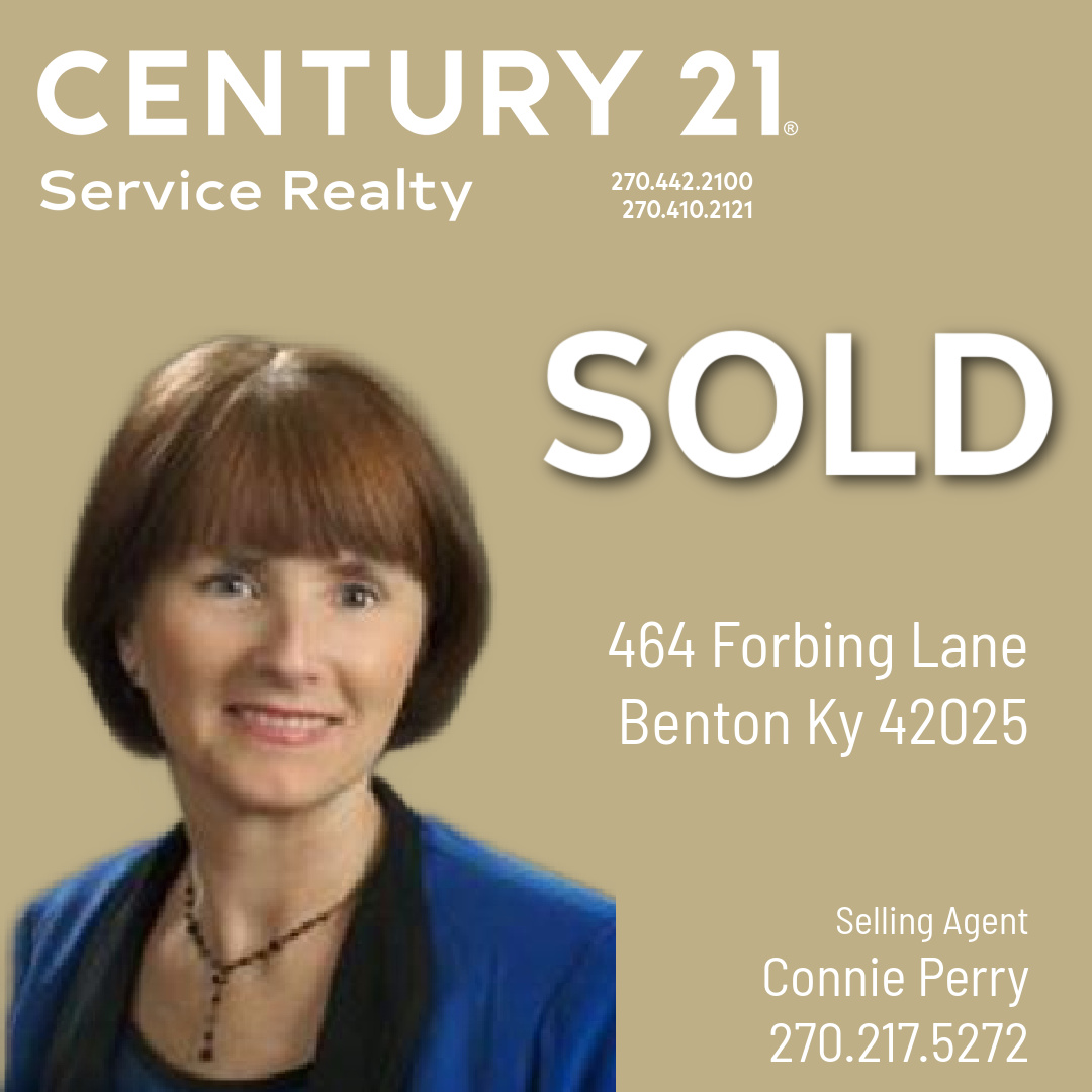 Congratulations to Connie and her buyers!

#realtor #realestate #paducahrealestate #westkentuckyrealestate #lakesrealestate #4riversrealestate #bentonrealestate #murrayrealestate #mayfieldrealestate #century21 #Century21servicerealty #communityfirst #C21 #C21Service