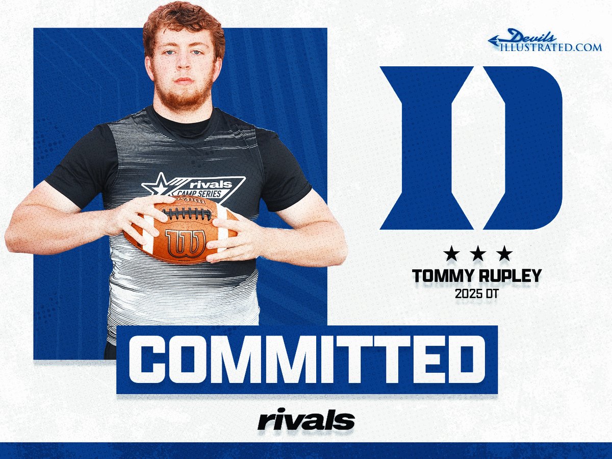 BREAKING: Duke just landed an important commitment from defensive lineman Tommy Rupley. He breaks down his decision here: n.rivals.com/news/watch-def…