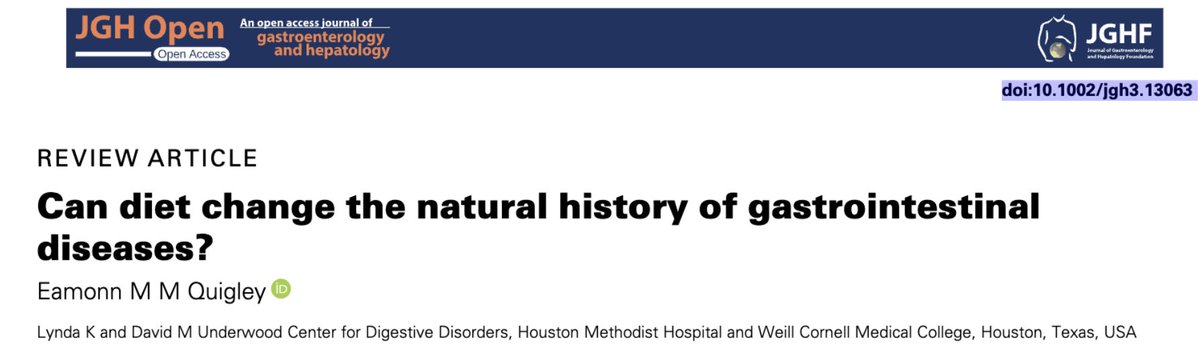 📢💥Interested in the relationship between #diet and #gastrointestinal disease? Prof Quiglly's review provides a thoughtful exploration of the topic, covering key concepts and considerations. 🔓 onlinelibrary.wiley.com/doi/epdf/10.10… #gitwitter #DGBI #medstudent