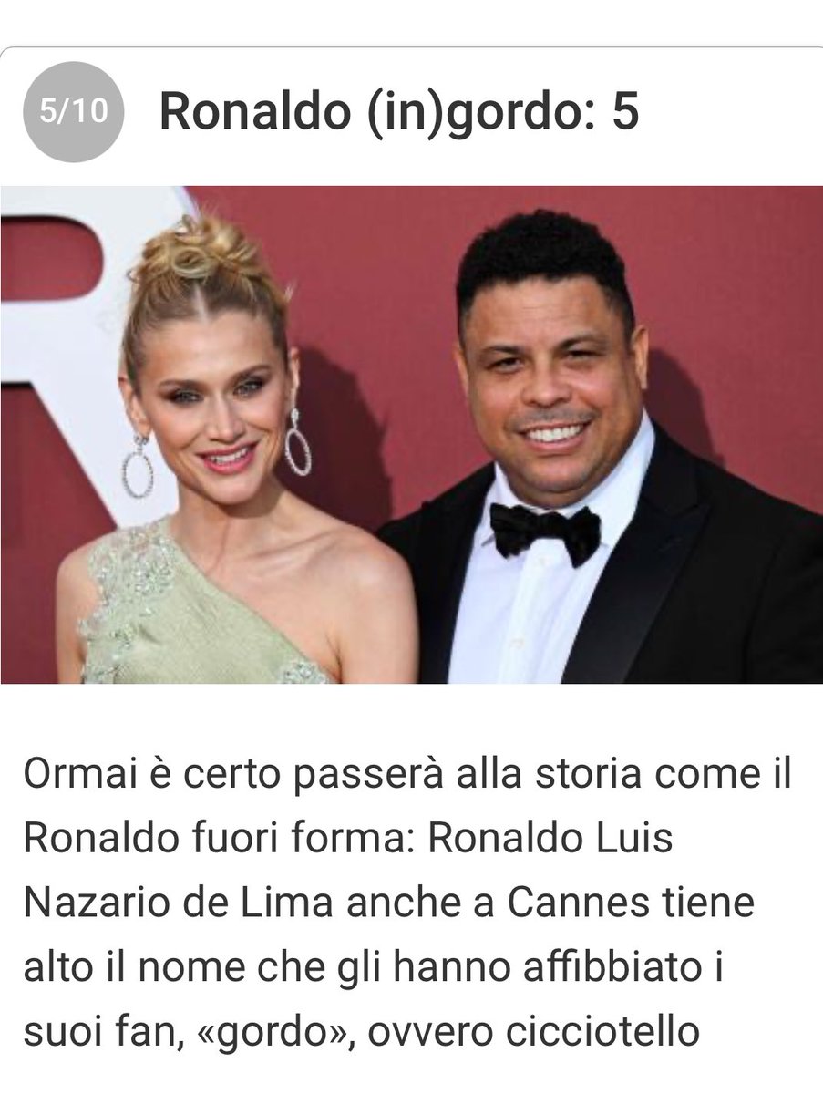 Decidiamo. O è bodyshaming per tutti o non lo è per nessuno. Qui @Corriere in un commento che lascio giudicare a voi. Se lo stesso commento fosse stato rivolto a una donna?