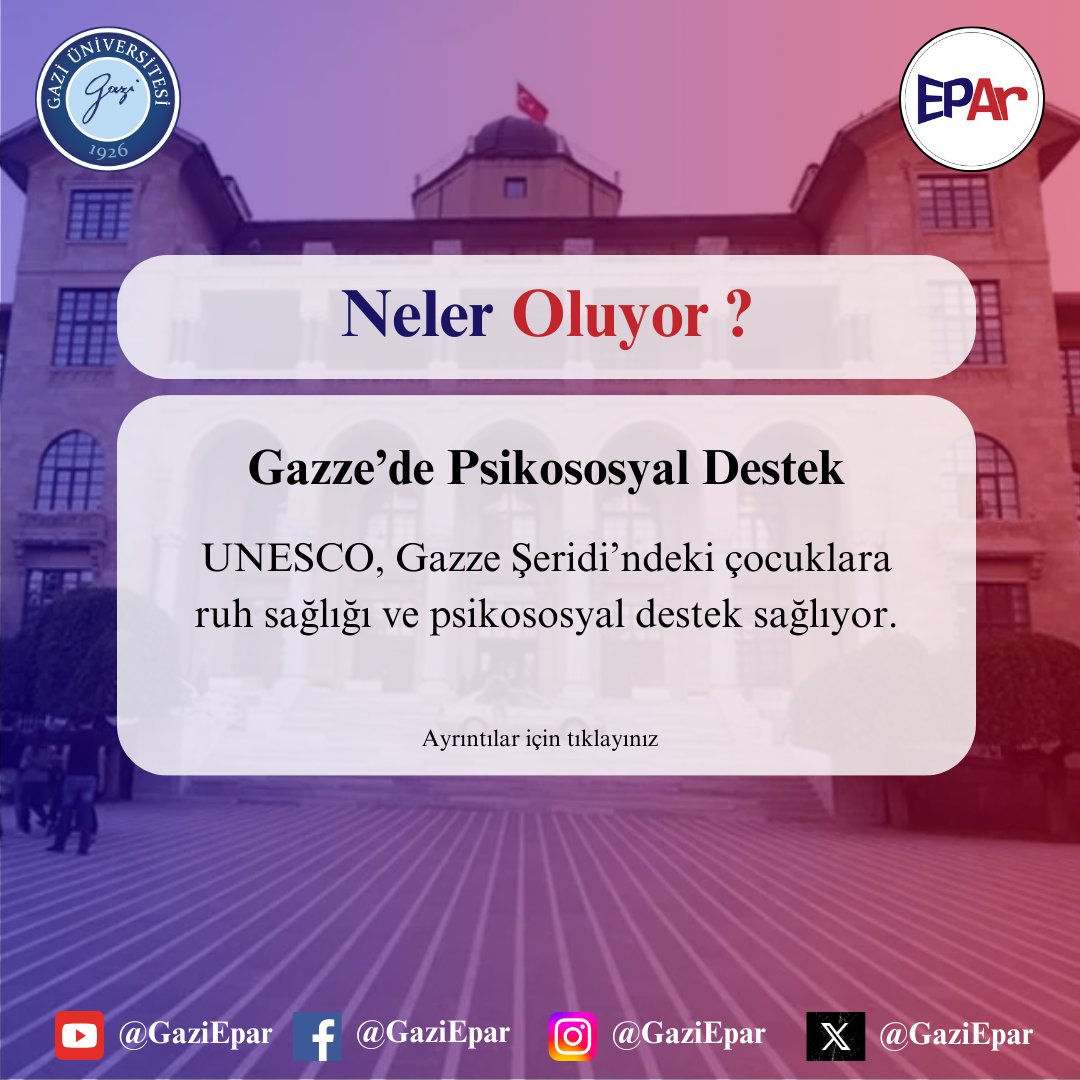 Gazi Üniversitesi Eğitim Politikaları Uygulama ve Araştırma Merkezi olarak yapmış olduğumuz "Neler Oluyor ?" başlıklı mart ayı bültenimize  gazi-epar.gazi.edu.tr/view/page/2956…… bağlantısından ulaşabilirsiniz