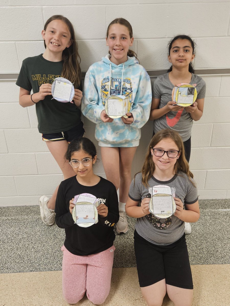 Ms. Glogowski's room made story element cubes.