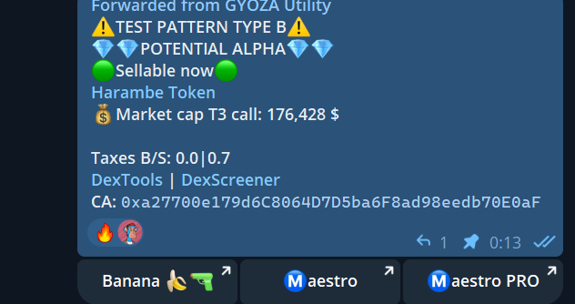 We are printing daily guys!
@Weareharambe caught at launch by <a href="/Gyoza_erc20/">Gyoza</a> 
Calls are rare, accuracy is good, what else needed?
#WAGMI #ETH #harambe #moonshot