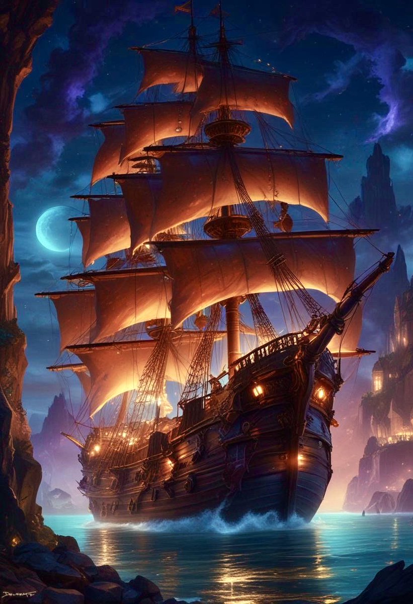 QT your Pirate Ship Art “The Smugglers Prize”