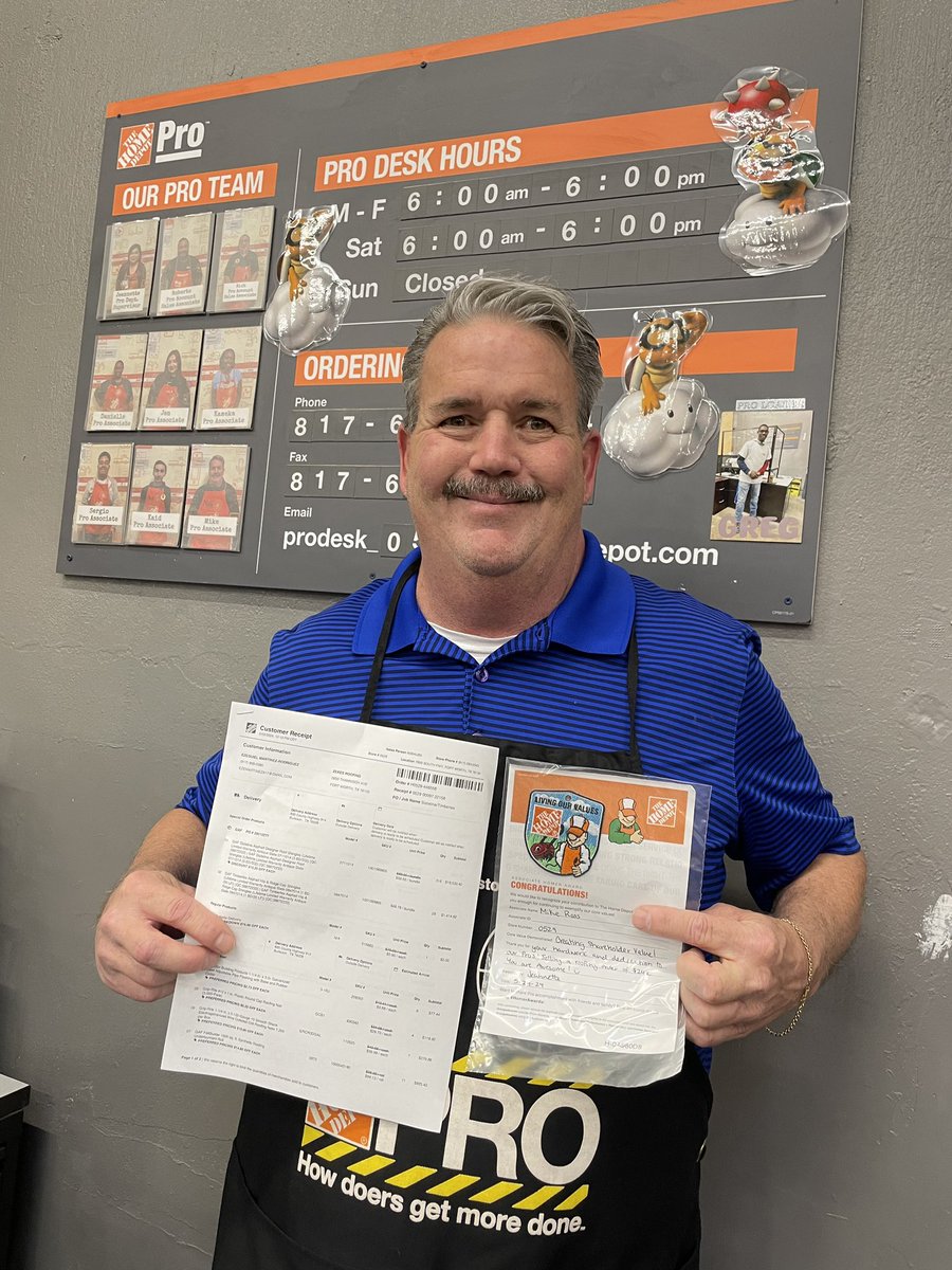PASA Mike with his $24k roofing order !! Way to go Pro Team !!