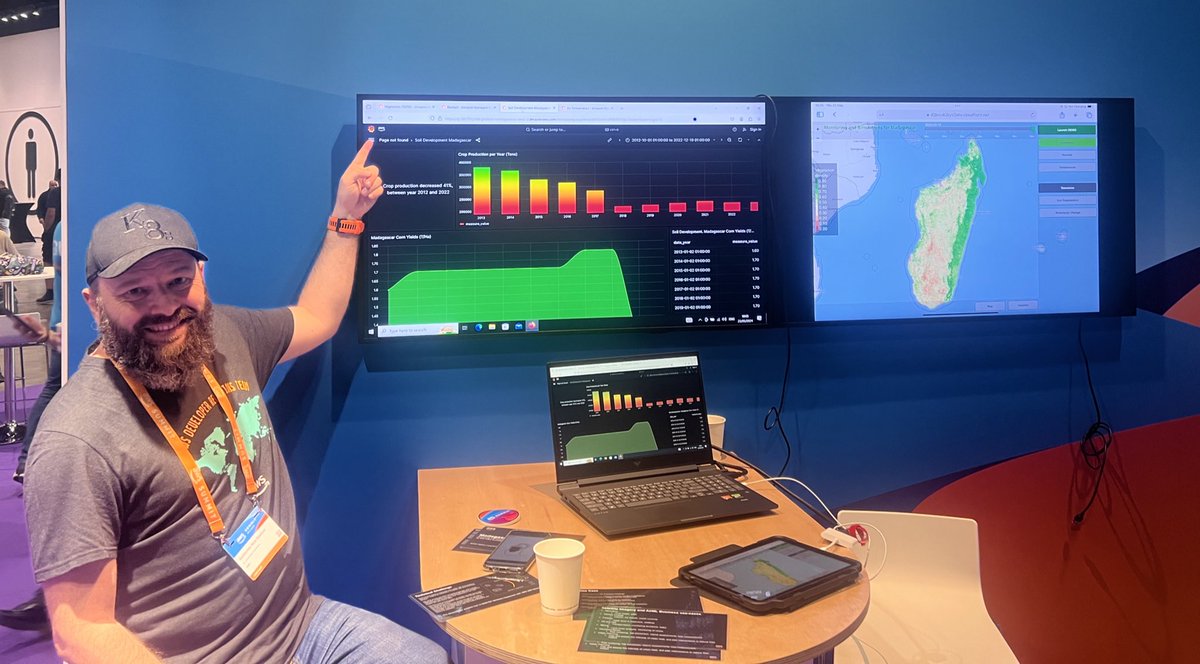 IaaSgeek's tweet image. Innovation begins with #opensource tools! Couldn't be happier having solutions with Grafana, and especially for geospatial analytics (pretty dope navigating through Madagascar). The power of open source fuels endless possibilities. #Grafana #GeospatialAnalytics #AWSSummit