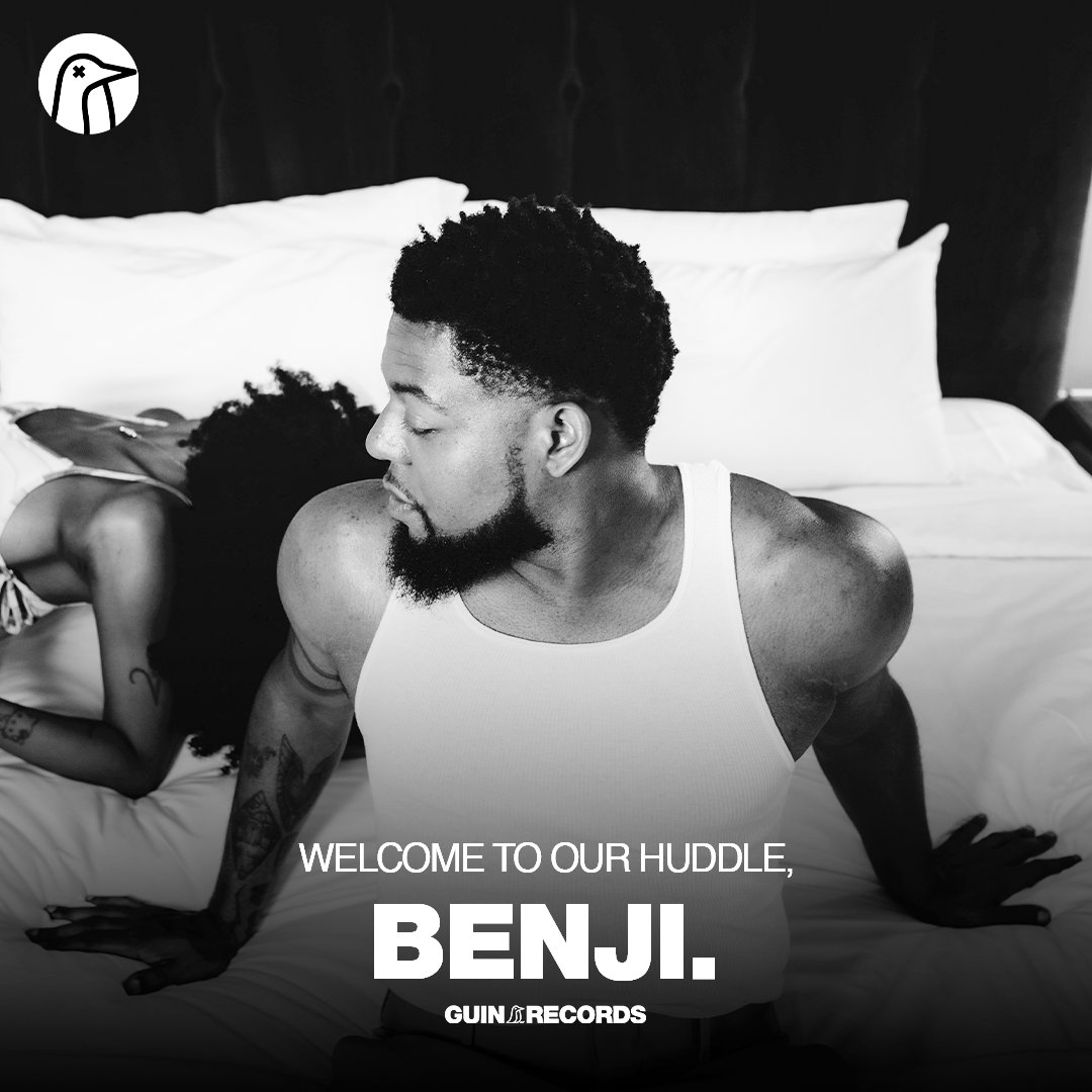 GuinRecords's tweet image. Welcome the latest signee to the Guin Records Huddle - @avatarbenji 💨🌊🪨🔥The force from Pittsburgh is joining us to continue the story of Love Gun💘🔫.   They say Love conquers all so let’s see about it.