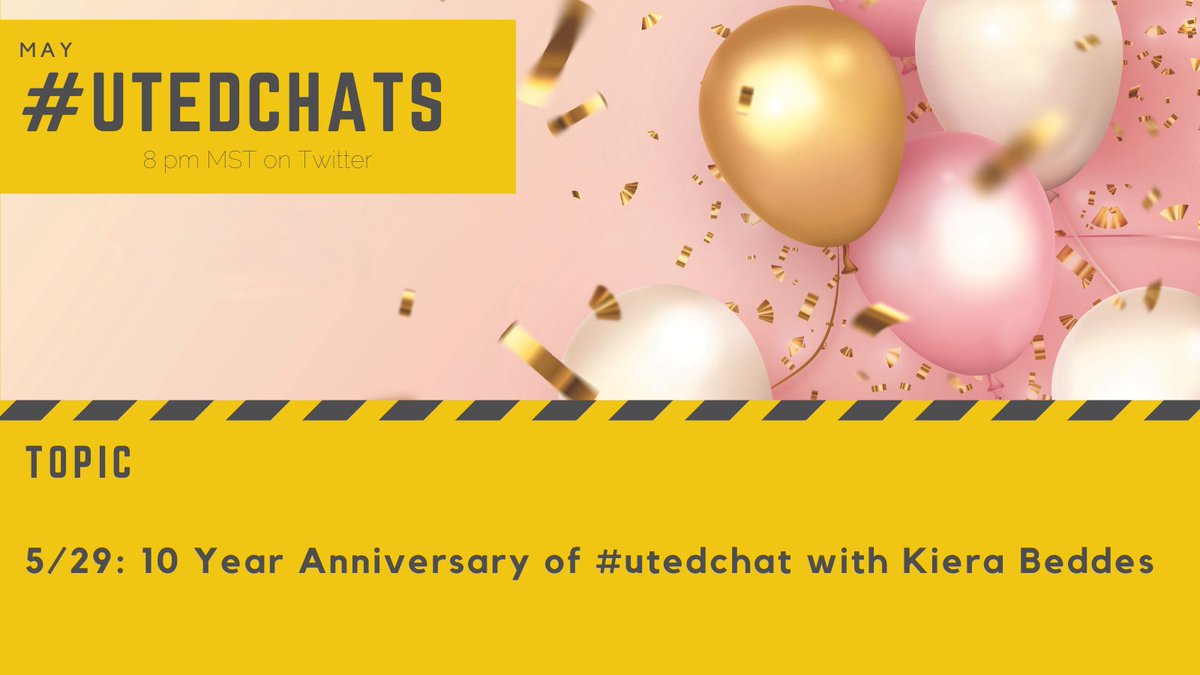 A decade of dialogue, discovery, and development! Join us as we celebrate 10 incredible years of #utedchat this Wednesday at 8 PM MST w/ @KBeddes. Let's reminisce and say goodbye one last time.

@covili @TeacherWinters @downrightdave @sedcclint @pamturley55 @berylgirl