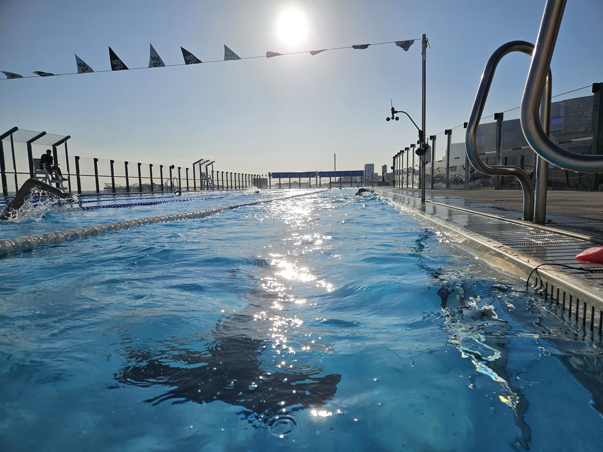 Friday night sunset swim