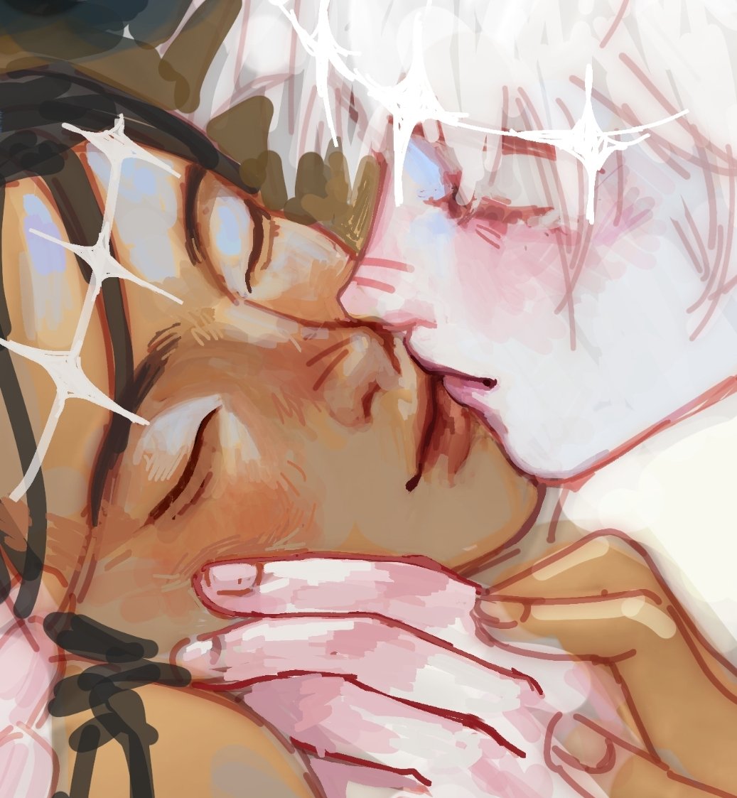 Xcn0089's tweet image. Pls leave them alone 
#jjk #satosugu #夏五