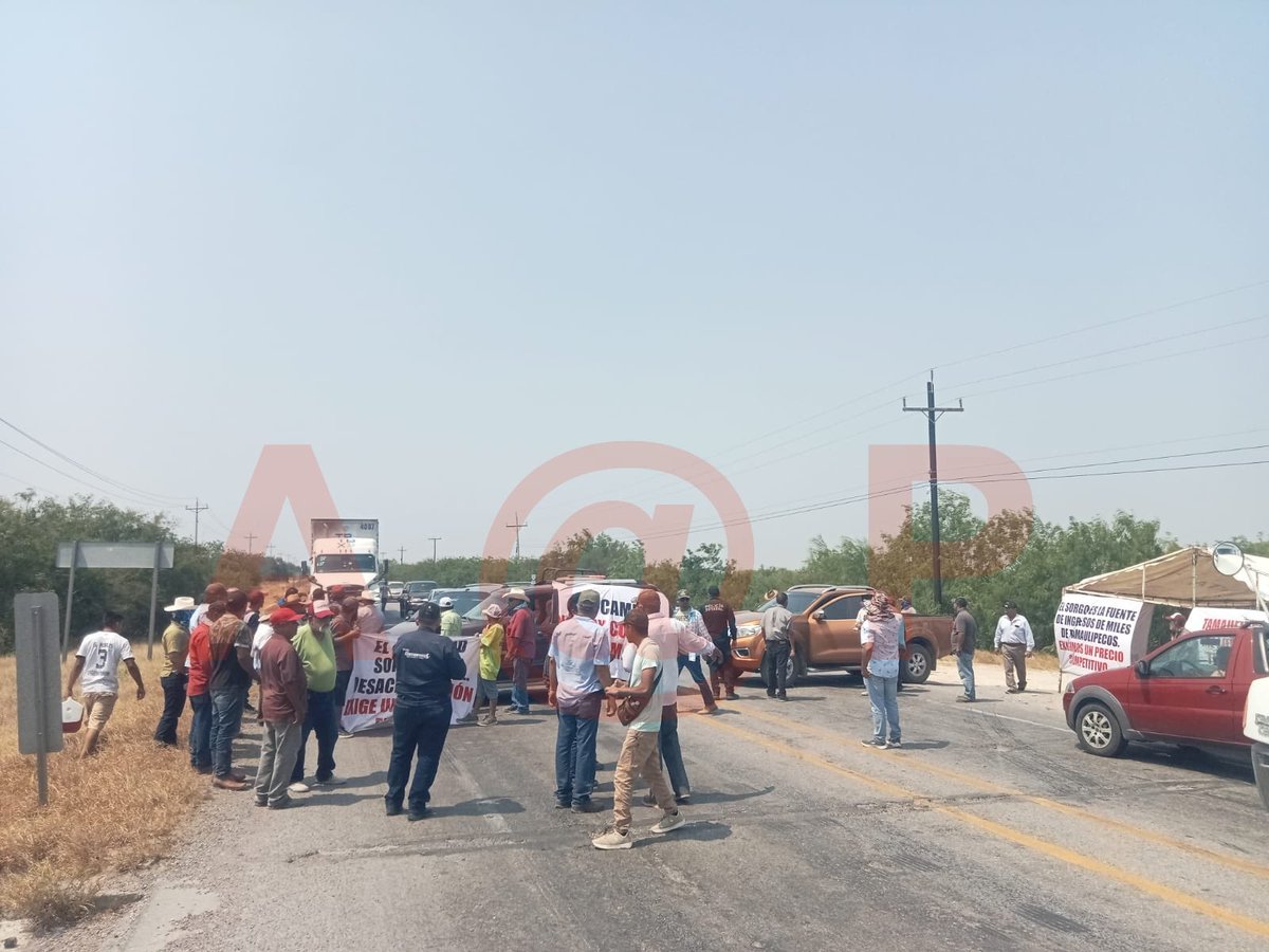 Campesinos de #SanFernando #Tamaulipas cumplen advertencia; cierran carretera Historia 👇🏻👇🏻👇🏻 facebook.com/share/p/TDrDiY…