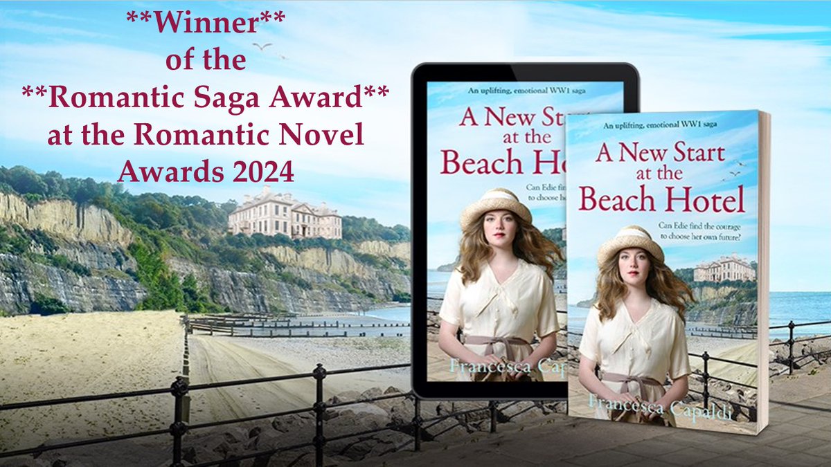 Can Edie find the courage to choose her own future? WINNER of the Romantic Saga Award at the Romantic Novel of the Year Awards 2024
#SagaSaturday #StrictlySagaGirls 
#HistoricalRomance #WW1 #HistFic @HeraBooks
Amz amzn.to/3VB89LA
Kobo bit.ly/3XLvQmp