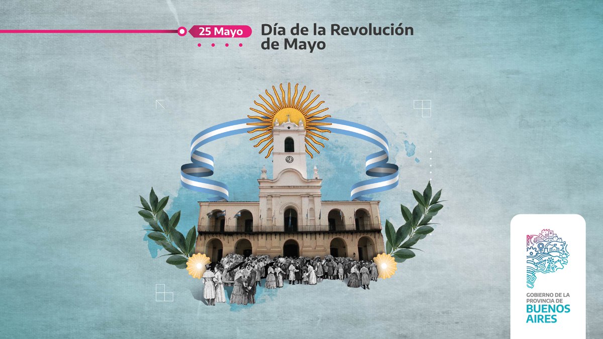 BAProvincia's tweet photo. 🇦🇷 ¡Feliz día de la Patria a todos los bonaerenses! 🇦🇷

Hoy celebramos aquel histórico 25 de Mayo de 1810 que marcó el inicio de nuestro camino hacia la independencia.

En cada rincón de la Provincia se respira el orgullo y la emoción de ser argentinos.

¡Viva la Patria! 🩵🤍🩵 https://t.co/LSqdVjn3Sy