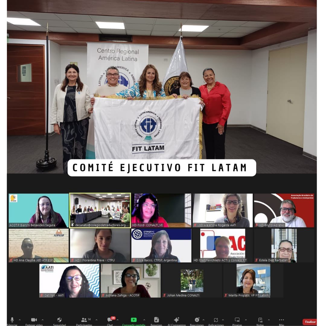 FIT LATAM (@fitlatam) on Twitter photo Con gran entusiasmo se celebró la Asamblea General de Miembros de FIT Latam 2024 en Lima, en el marco del Congreso Internacional de Traducción e Interpretación organizado por el <a href="/ctp_per/">CTP Traductores Perú</a> y con la presencia de Alison Rodriguez, presidenta de FIT junto al Comité Ejecutivo de Latam Con gran entusiasmo se celebró la Asamblea General de Miembros de FIT Latam 2024 en Lima, en el marco del Congreso Internacional de Traducción e Interpretación organizado por el <a href="/ctp_per/">CTP Traductores Perú</a> y con la presencia de Alison Rodriguez, presidenta de FIT junto al Comité Ejecutivo de Latam
