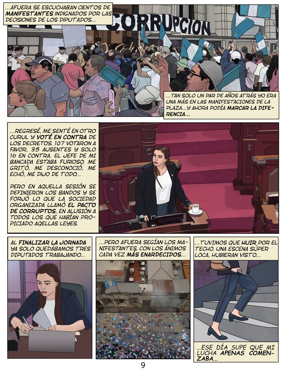 Ruda (@ruda_gt) on Twitter photo #LasQueLuchan ✊🏽 Te presentamos la segunda parte del #Comic sobre mujeres en política enfrentan diversas formas de violencia mientras disputan espacios de poder.
De la mano de <a href="/AVillagran502/">Andrea Villagrán🌱</a>, se revelan las barreras que ha derribado en su camino como diputada. ✨
Leelo #LasQueLuchan ✊🏽 Te presentamos la segunda parte del #Comic sobre mujeres en política enfrentan diversas formas de violencia mientras disputan espacios de poder.
De la mano de <a href="/AVillagran502/">Andrea Villagrán🌱</a>, se revelan las barreras que ha derribado en su camino como diputada. ✨
Leelo